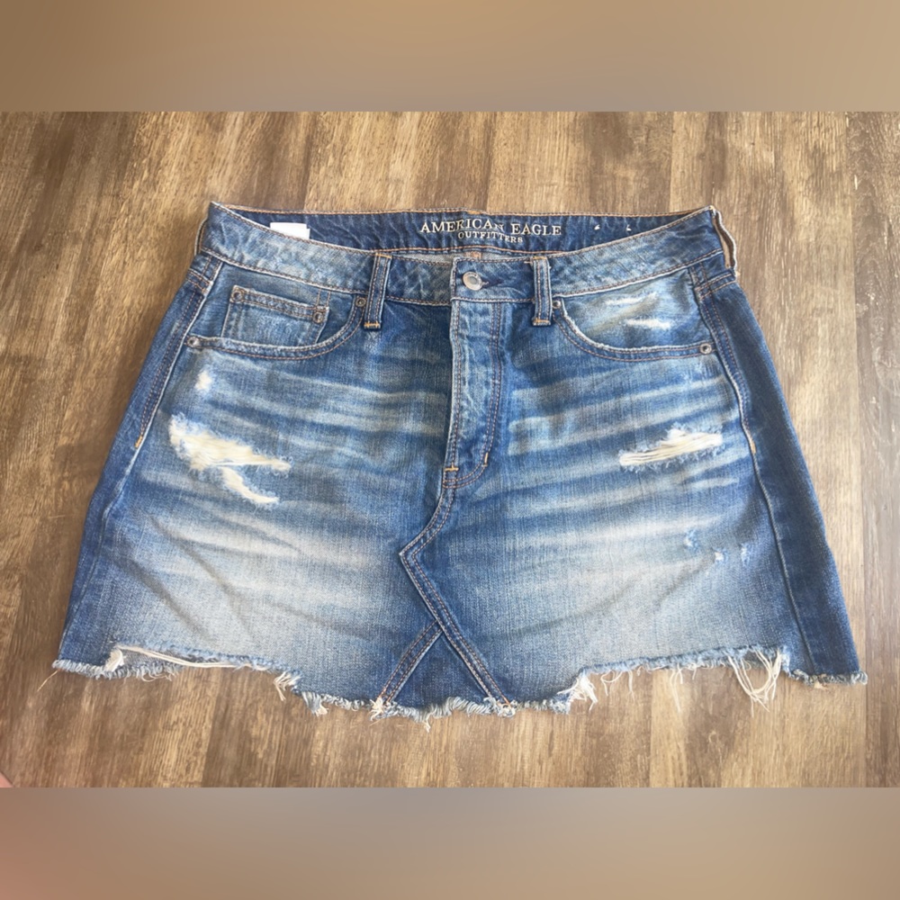 American Eagle Outfitters denim mini skirt